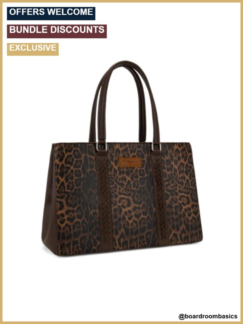 Wrangler Laptop Tote Bag for Women 15.6 Inch Computer Bag Work Large Double
